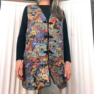 Vintage long vest size L